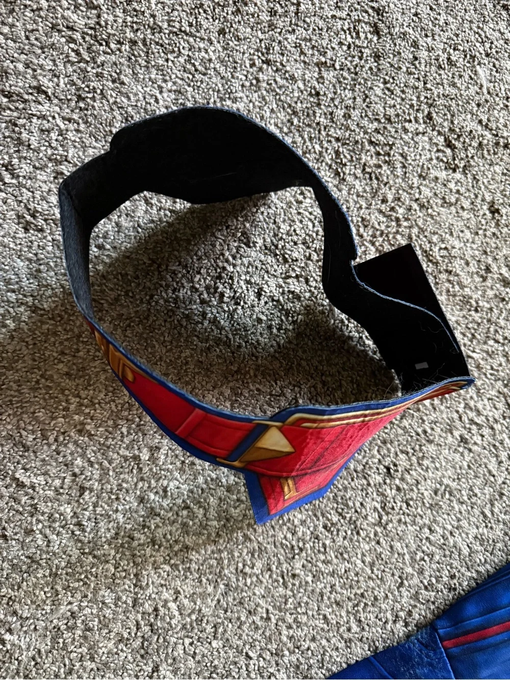 Captain Marvel Kids Superhero Costume - Blue & Red - Picture 10 of 13
